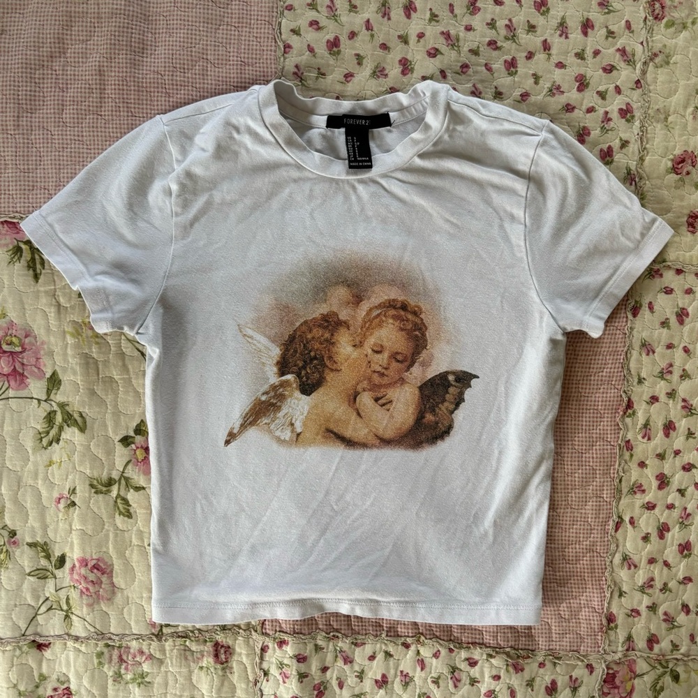 Forever 21 Cherubs Baby Tee
